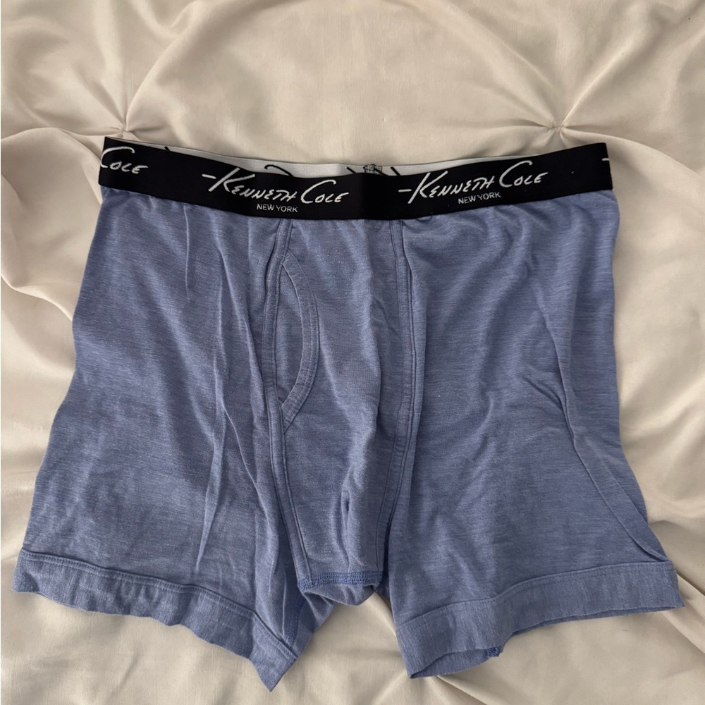 Kenneth Cole Men's Boxer Briefs in Light Blue